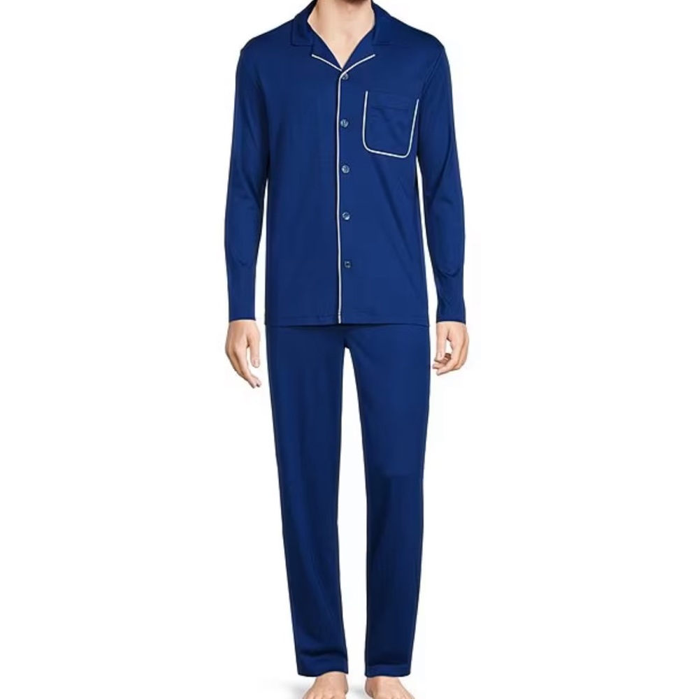 Murano Knit Long Sleeve Pajama Set 2-Piece Set.